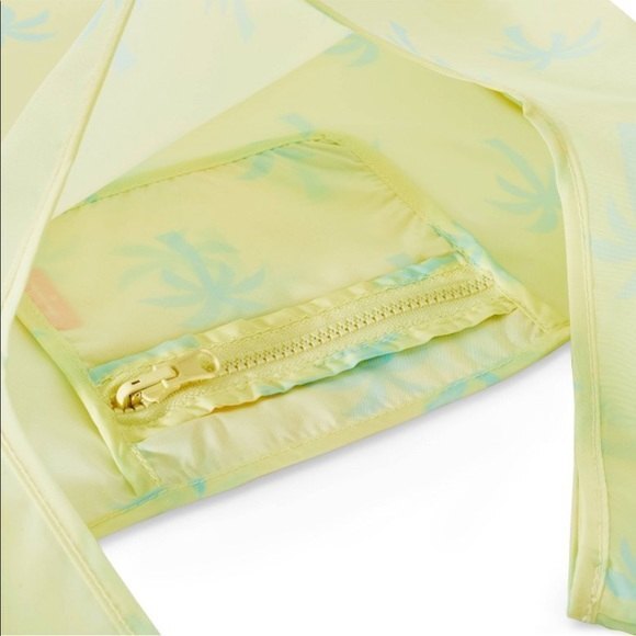 NWT Stoney Clover Lane x Target Reusable Tote Bag Light Yellow/Green Palm Trees - Picture 6 of 6